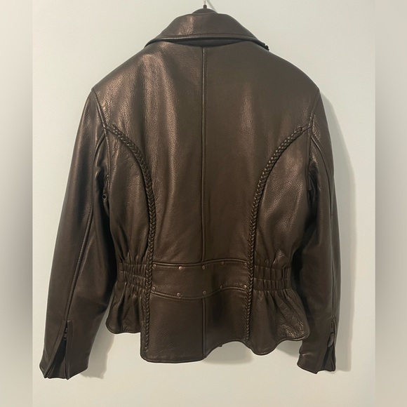 100% Genuine Leather Vintage First Classics Motorcycle Riding Jacket - Picture 4 of 8